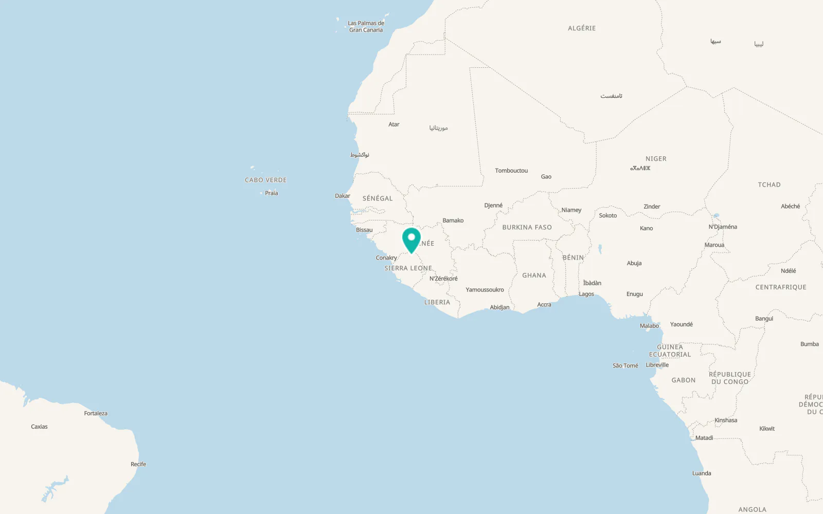 Map of Kabala