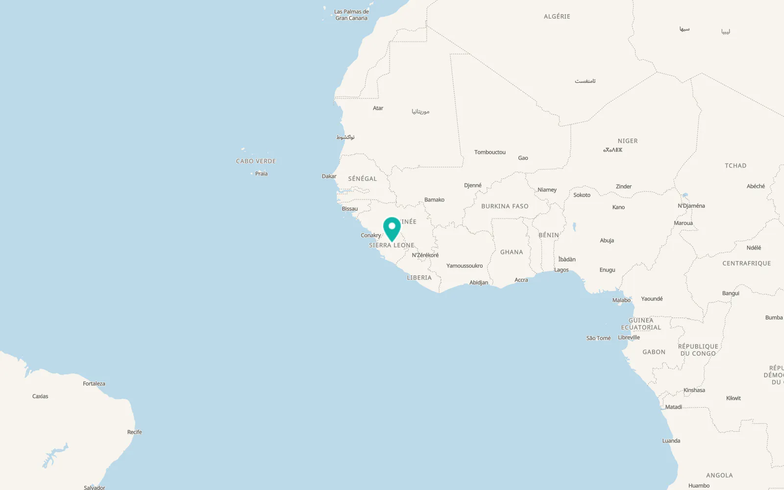 Map of Masaka