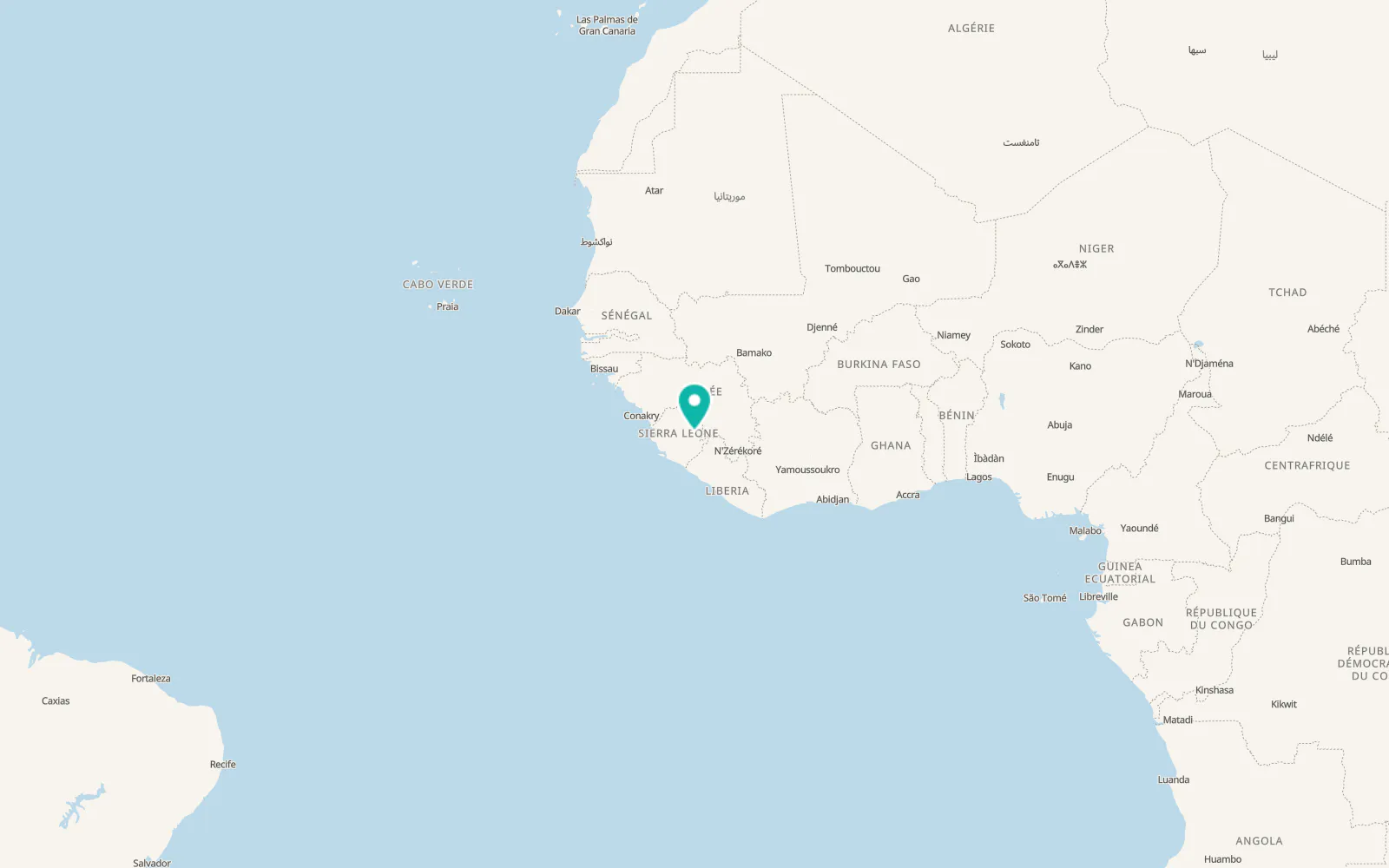 Map of Motema