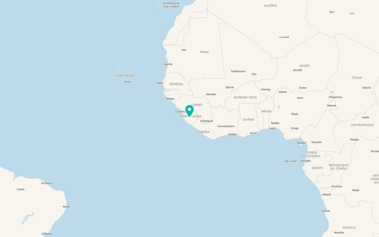 Map of Njala