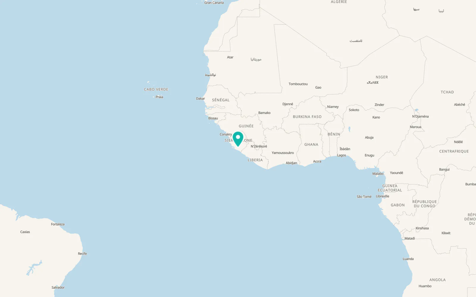 Map of Tongole