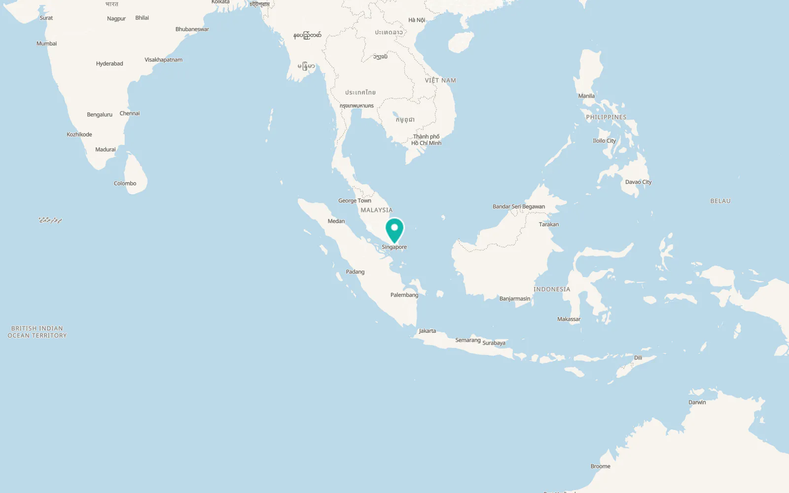 Map of Kampong Potong Pasir