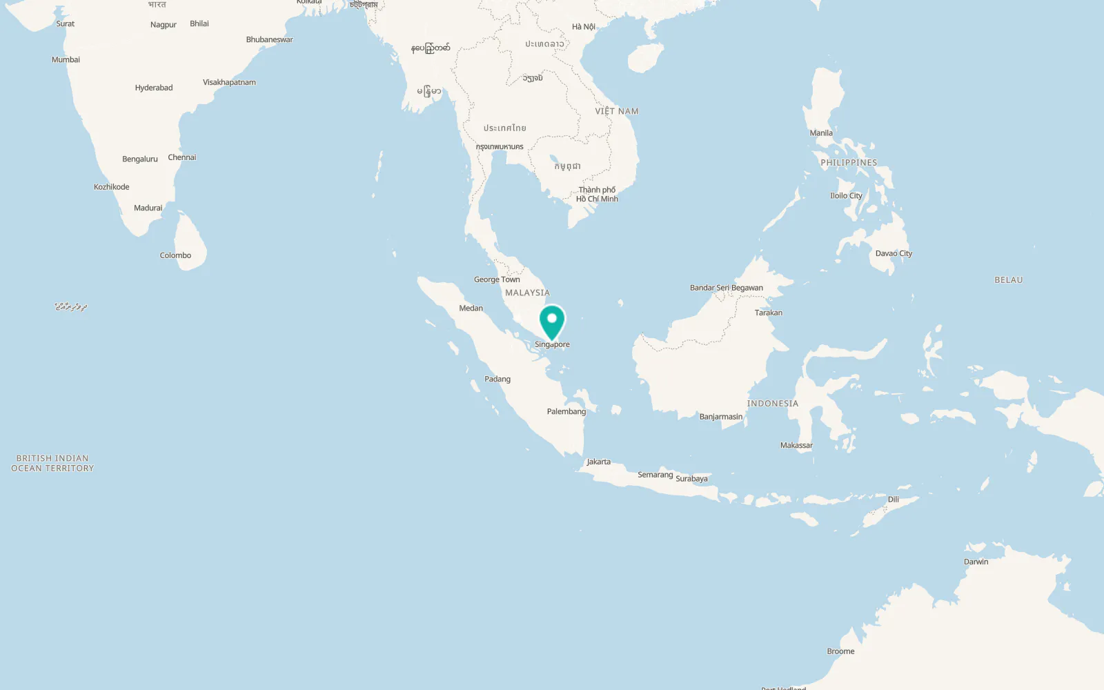 Map of Sentosa