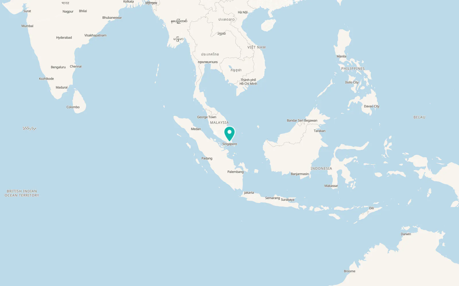 Map of Sungai Simpang