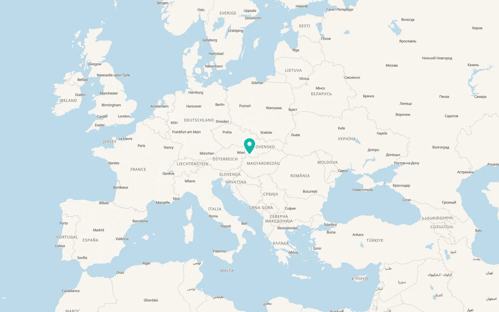 Map of Gabčíkovo