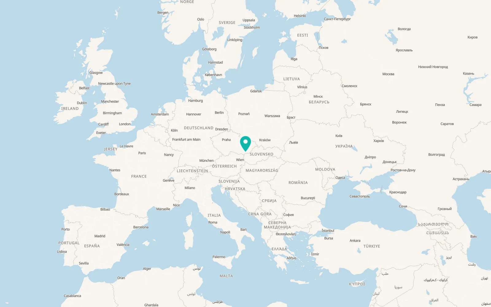 Map of Holíč