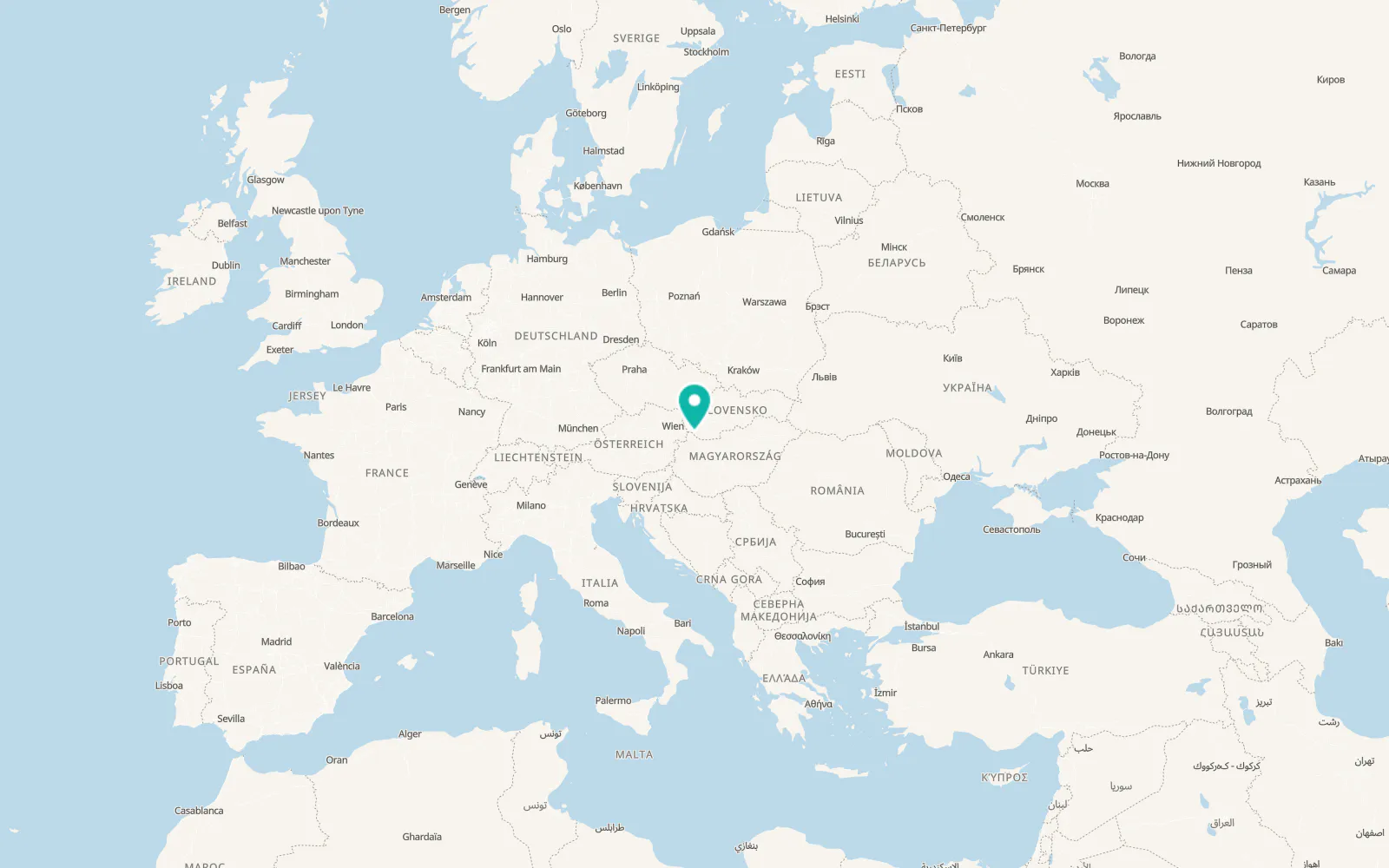 Map of Horný Bar
