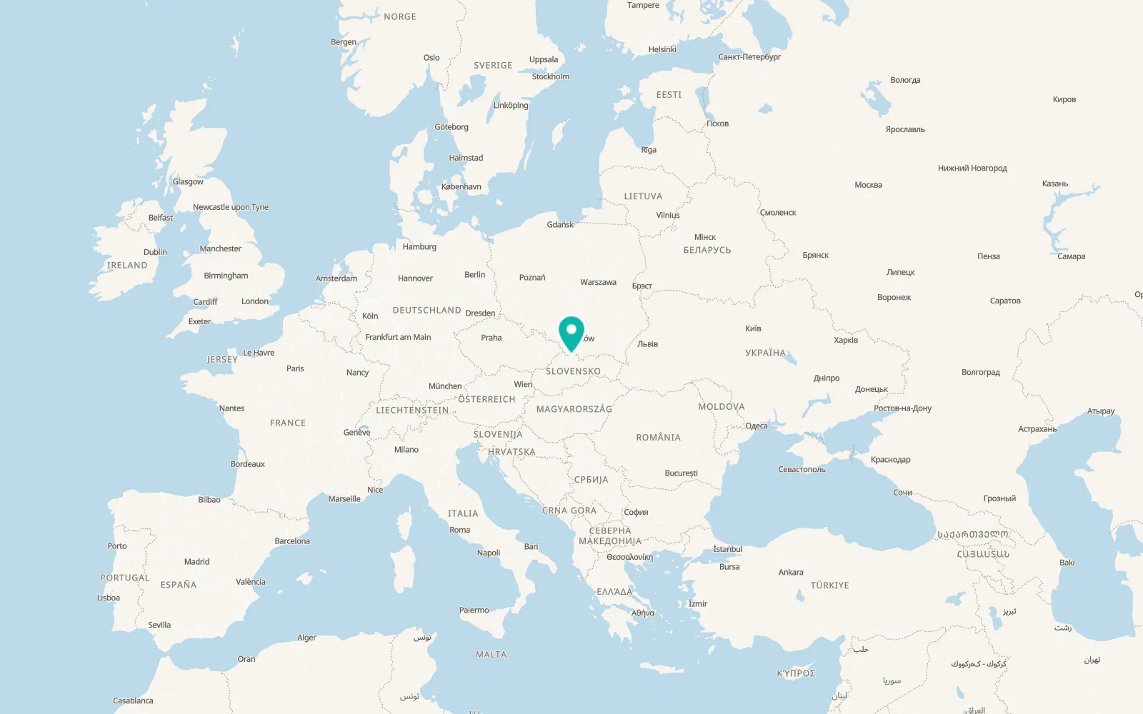 Map of Hruštín