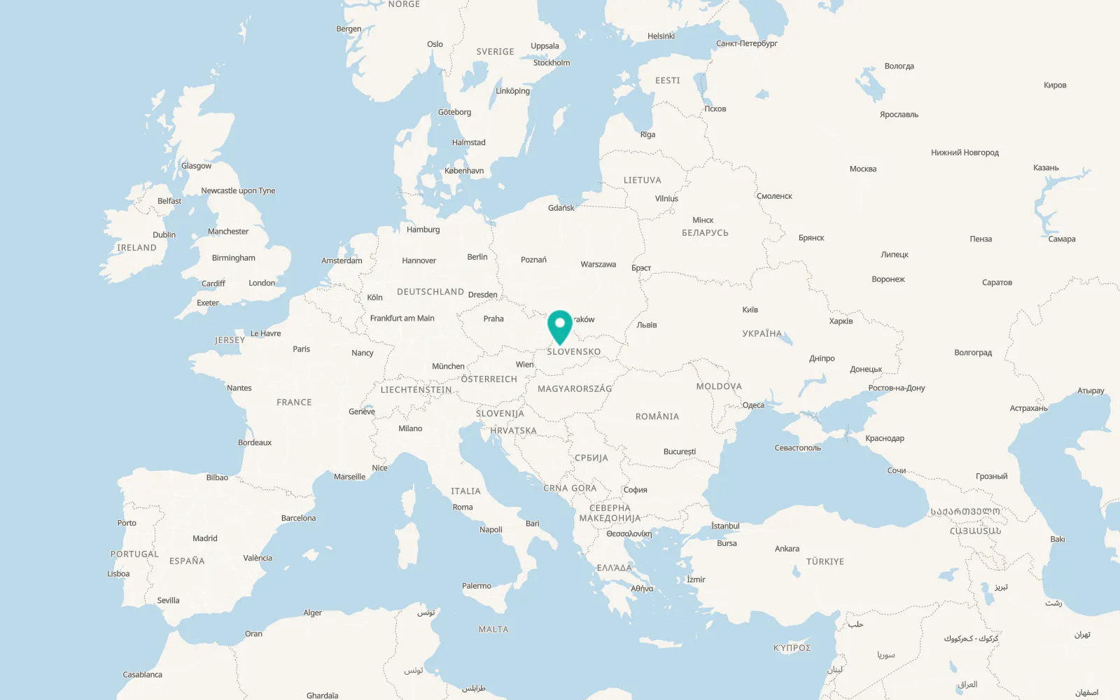 Map of Kanianka