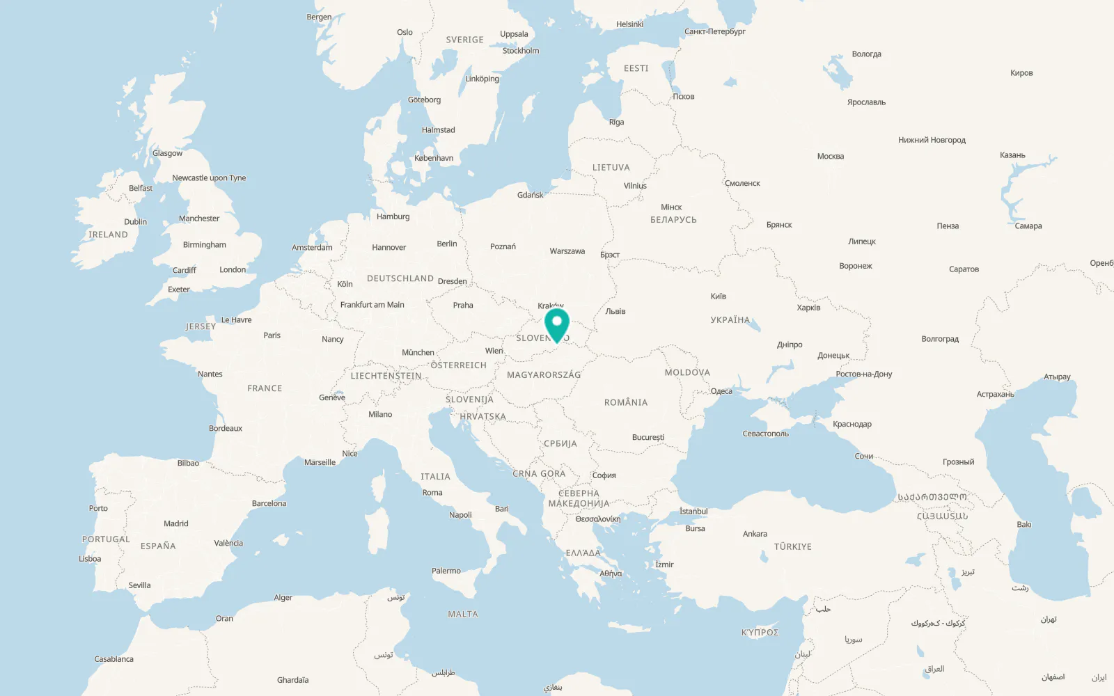 Map of Kráľ