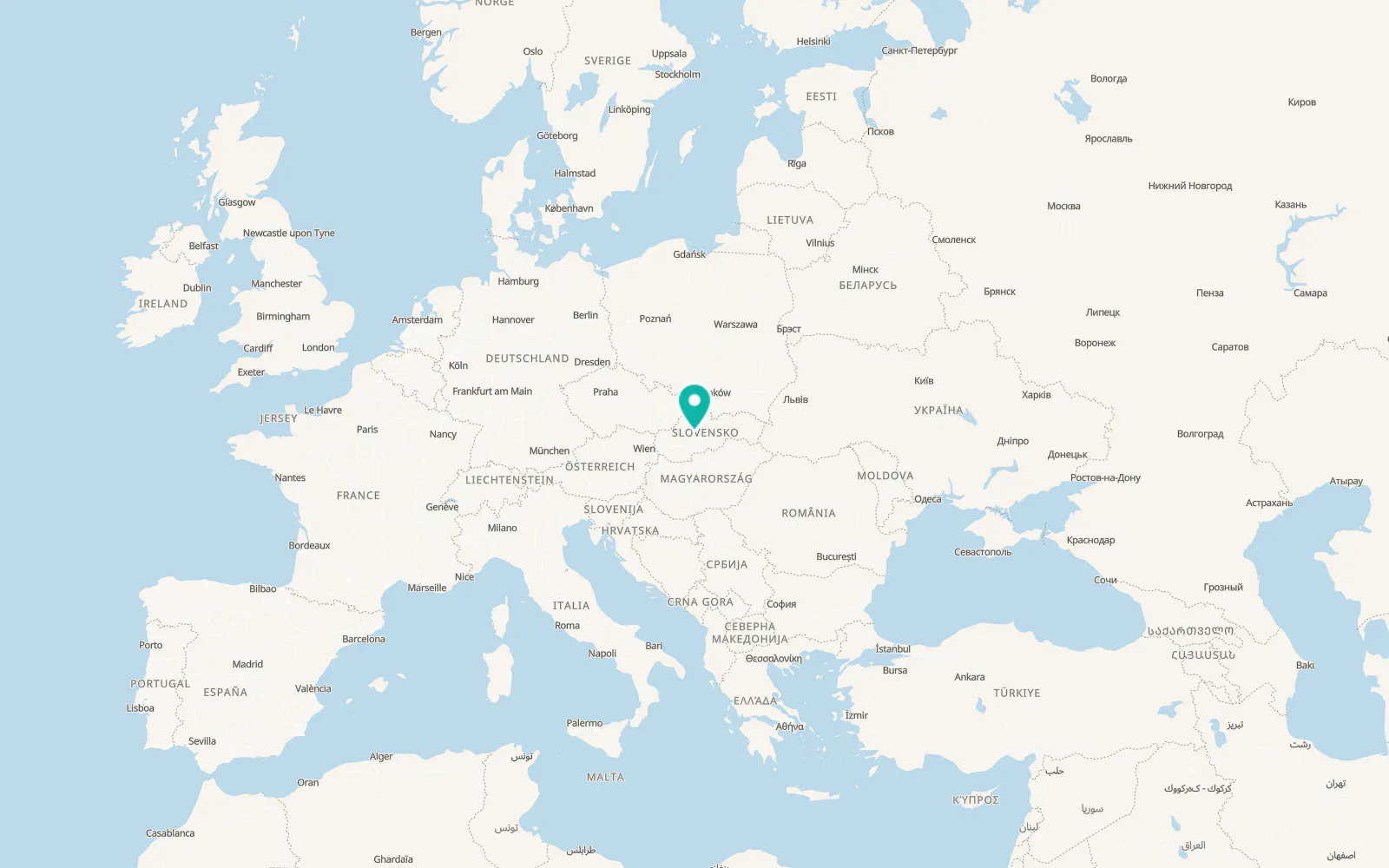 Map of Kremnica