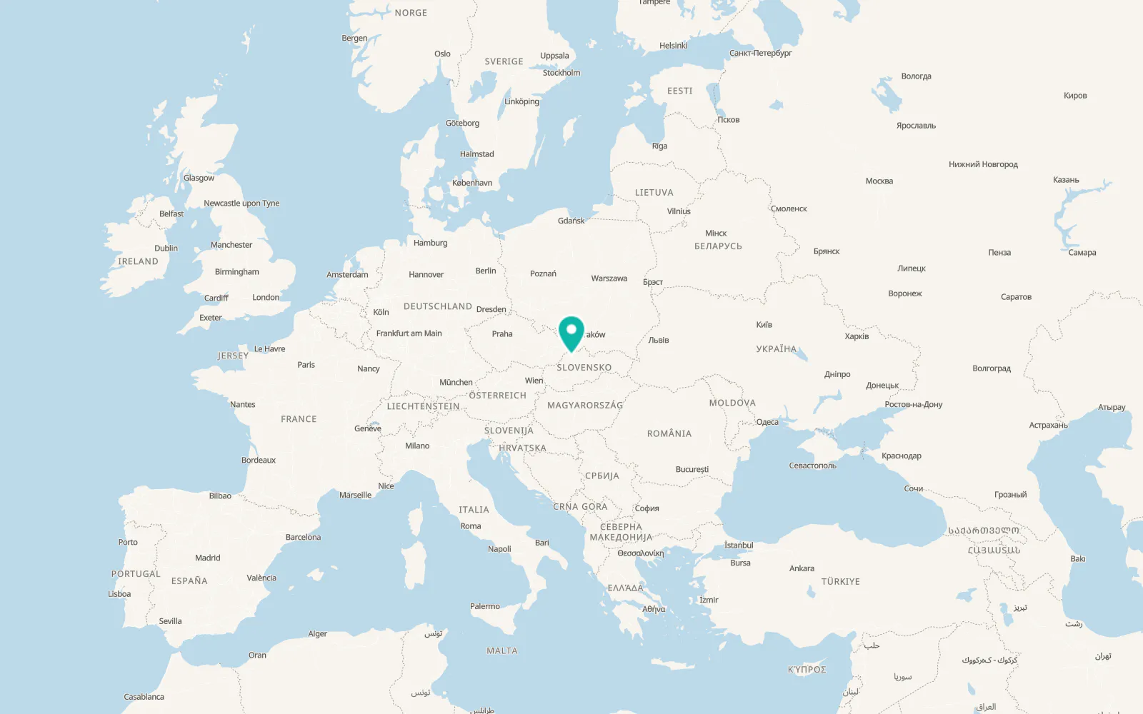Map of Lietava