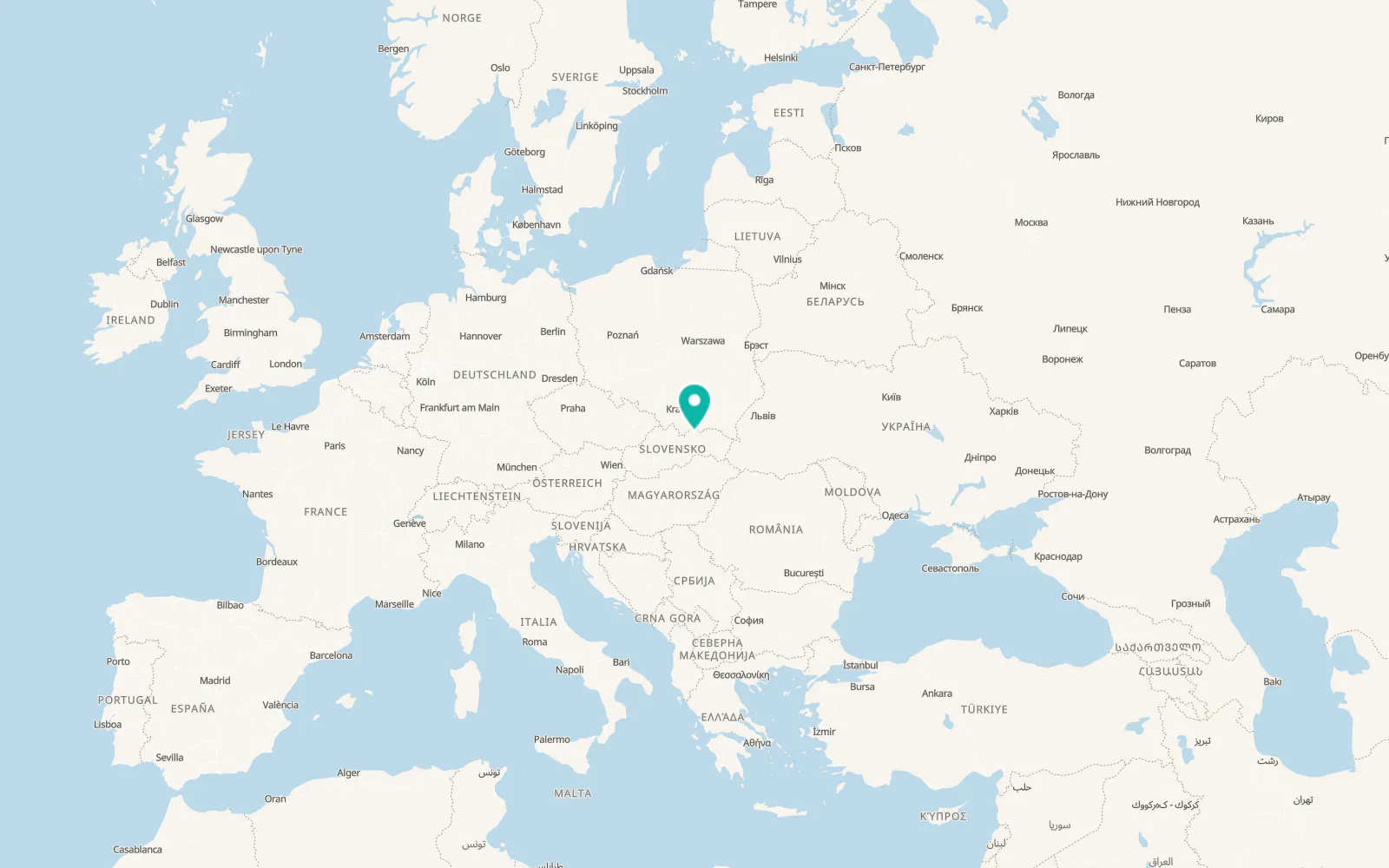 Map of Lomnička