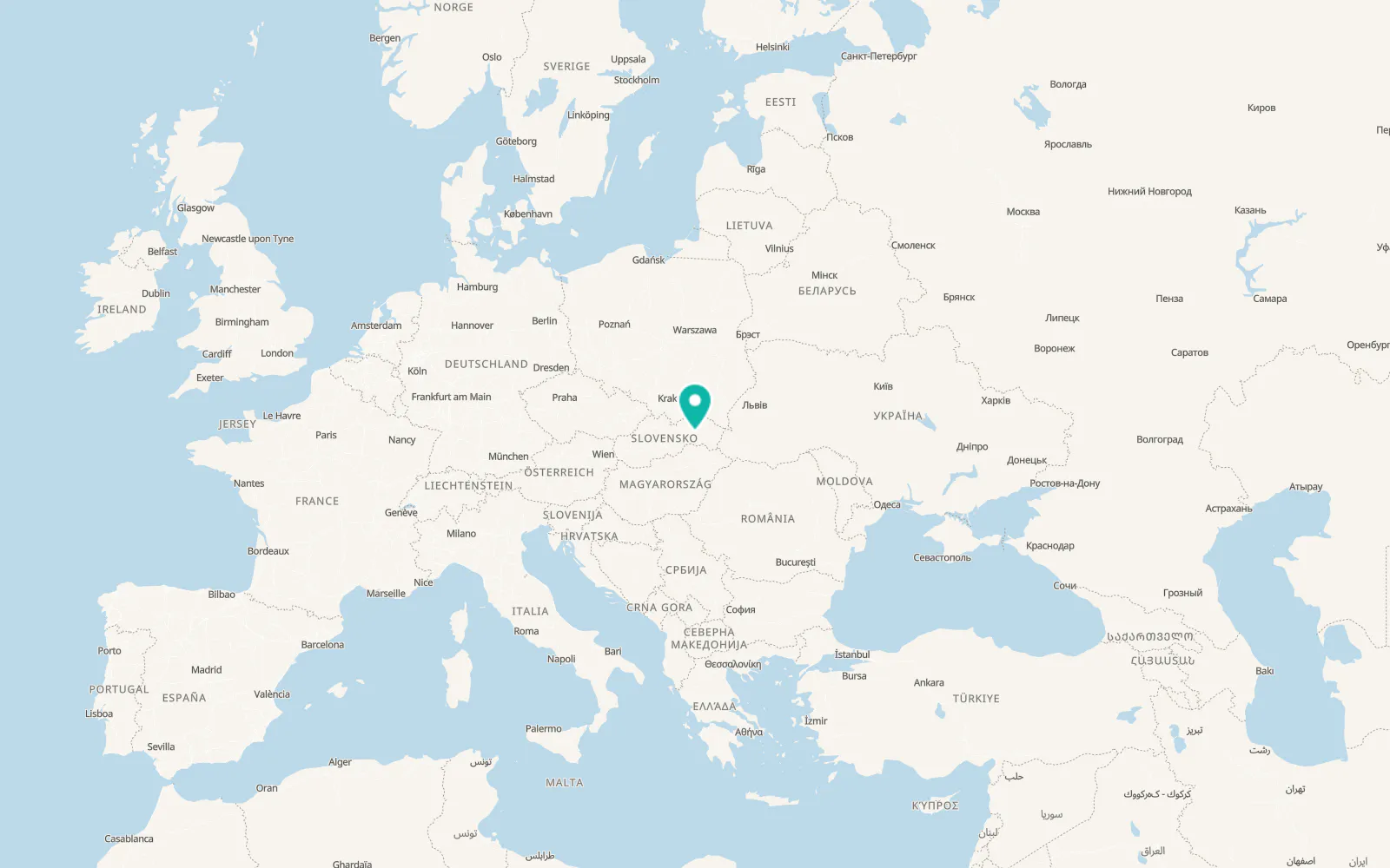 Map of Margecany