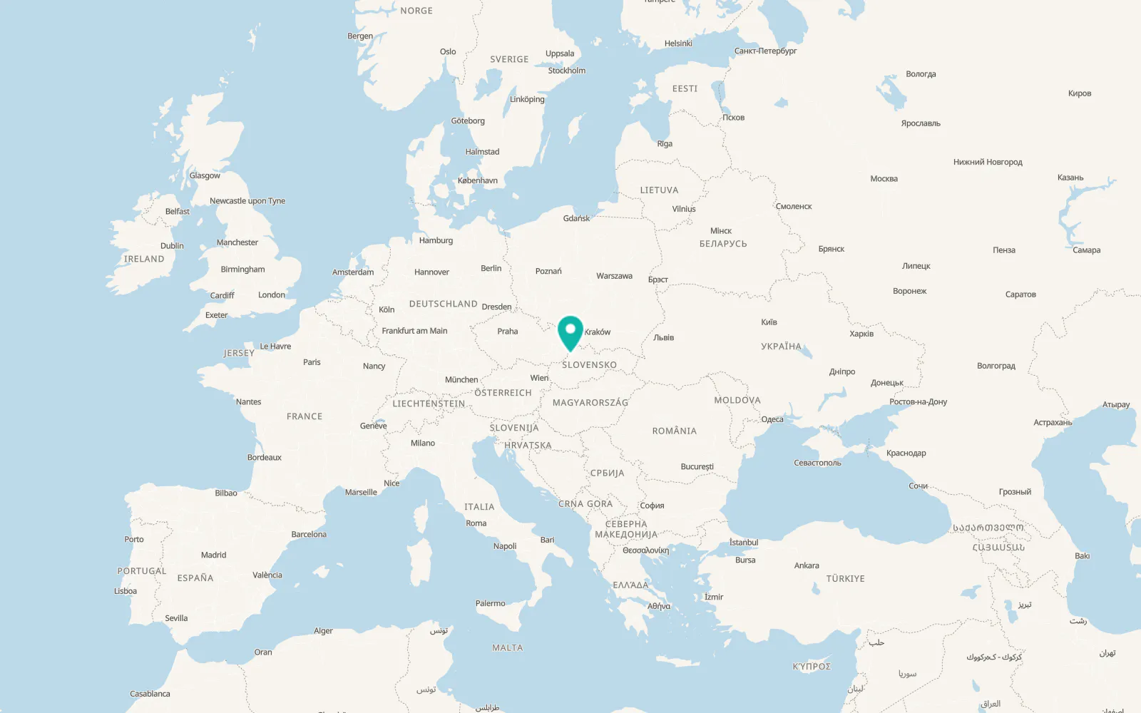 Map of Medné