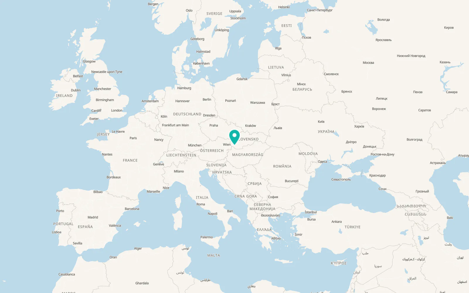 Map of Orechová Potôň