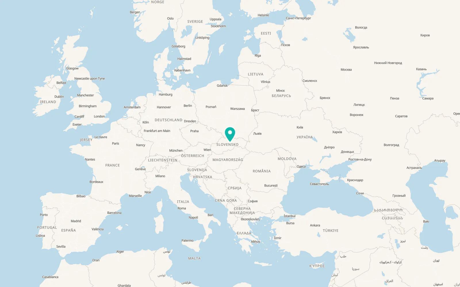 Map of Polomka