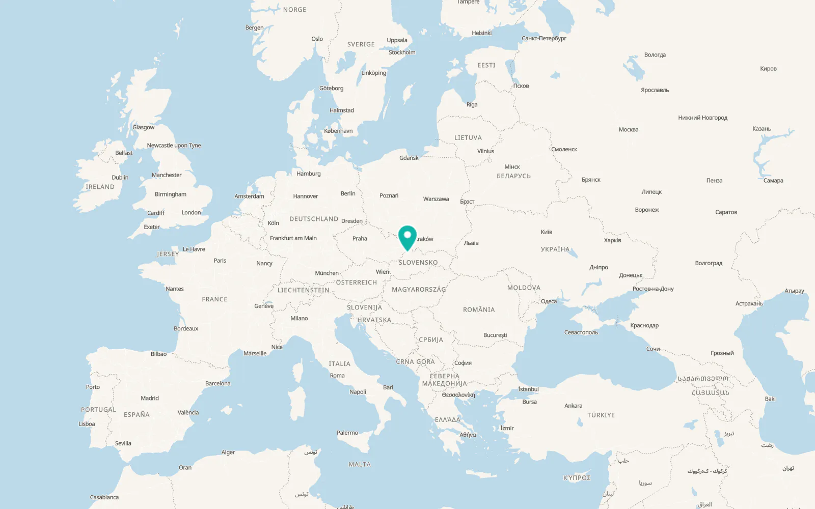 Map of Predmier