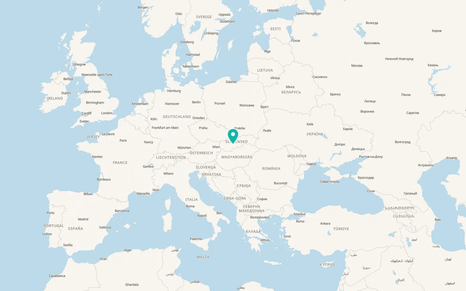 Map of Prenčov