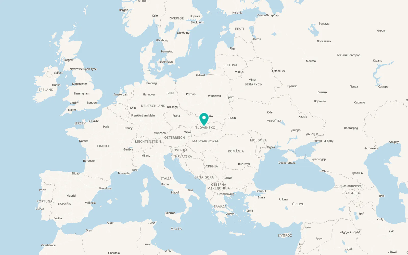 Map of Selce