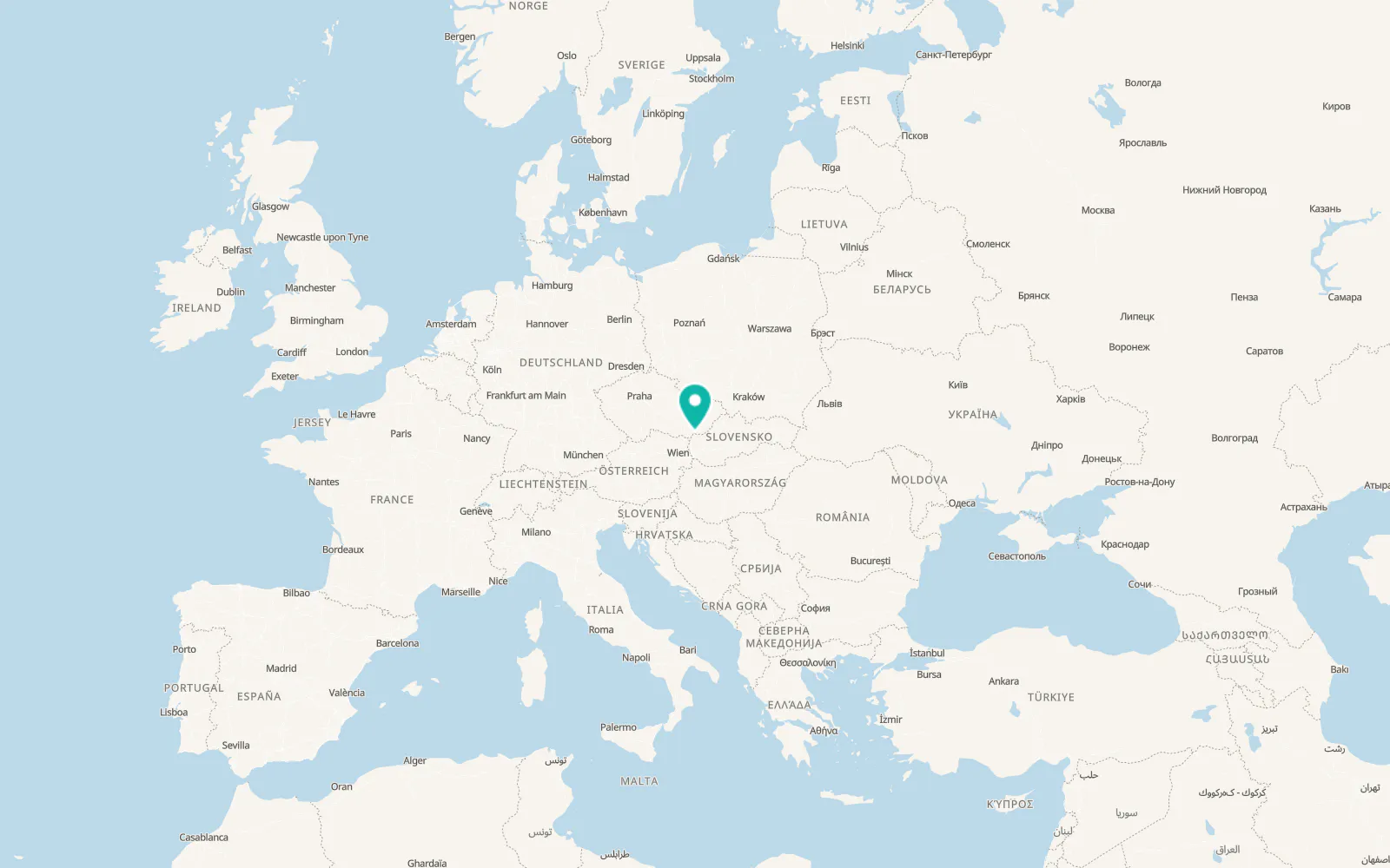 Map of Skalica