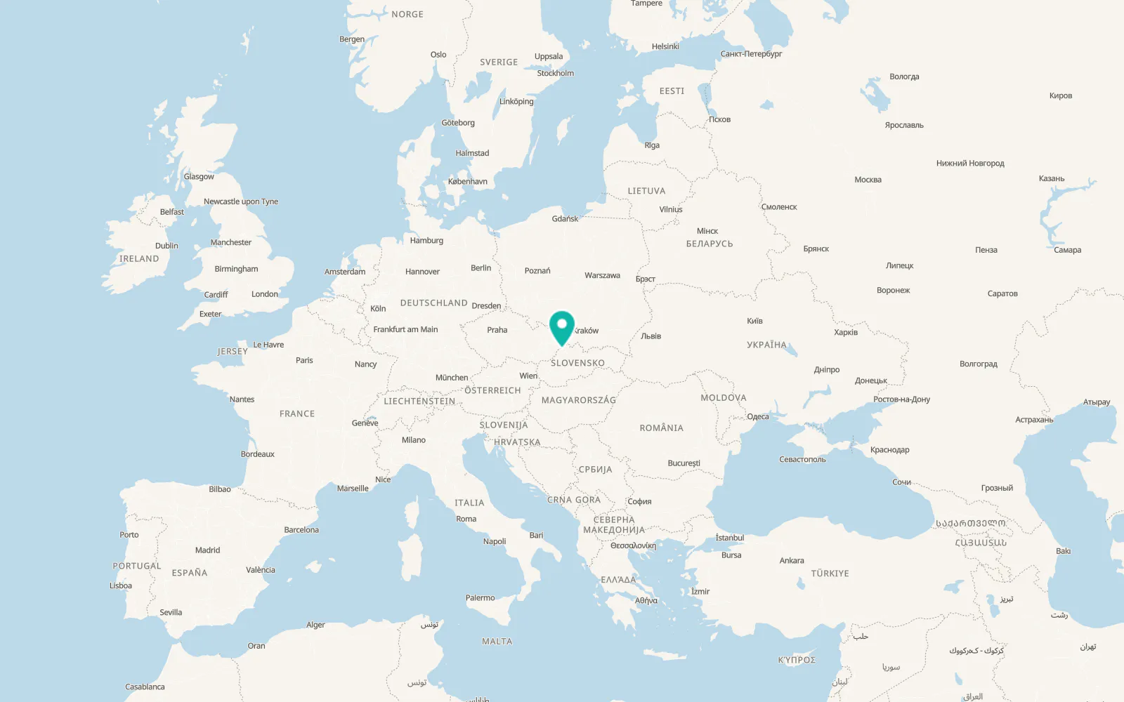 Map of Štiavnik