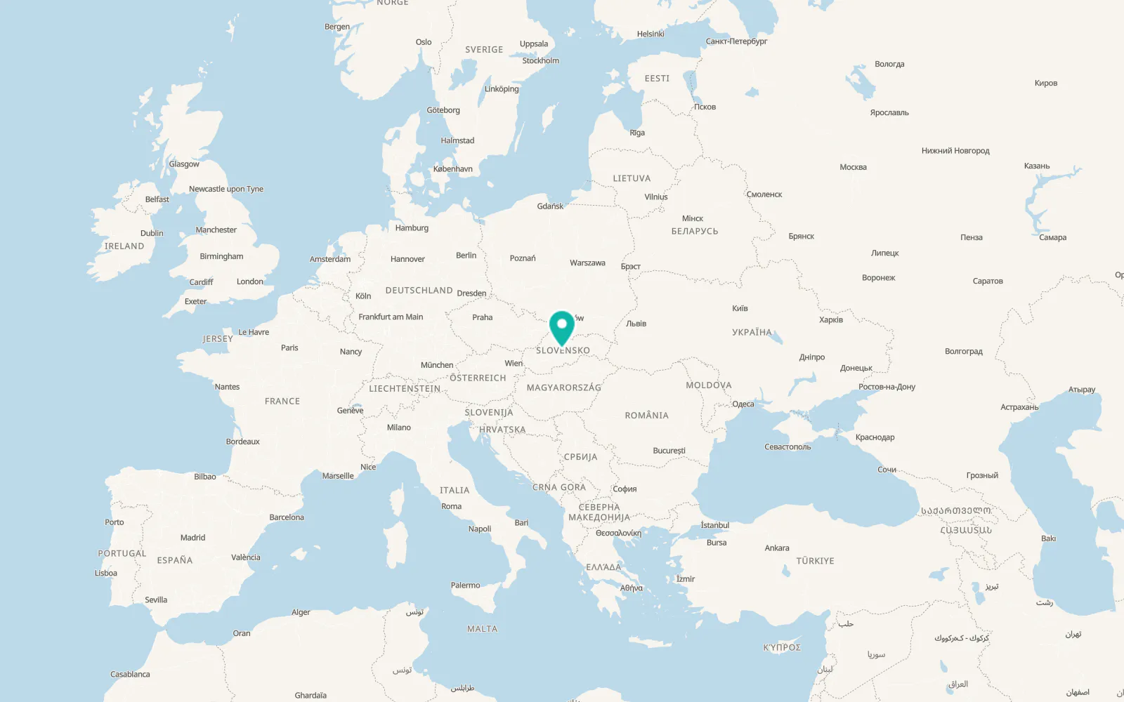 Map of Strelníky
