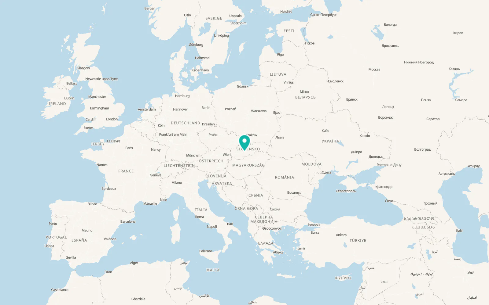 Map of Svätý Anton