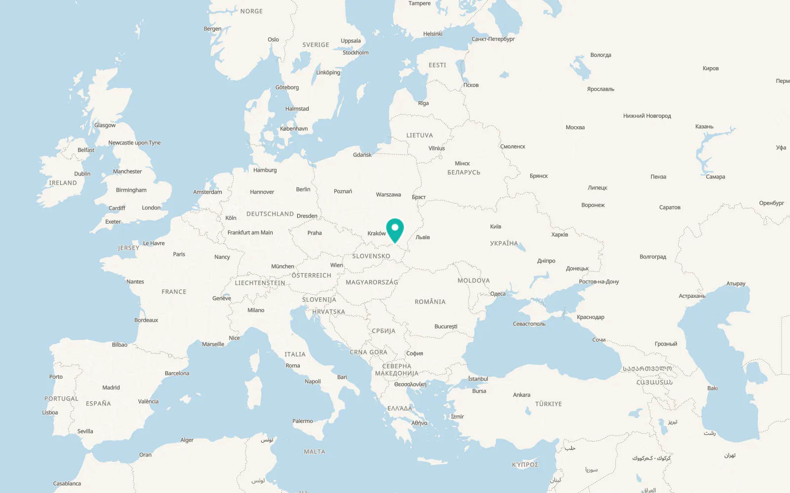Map of Svidník