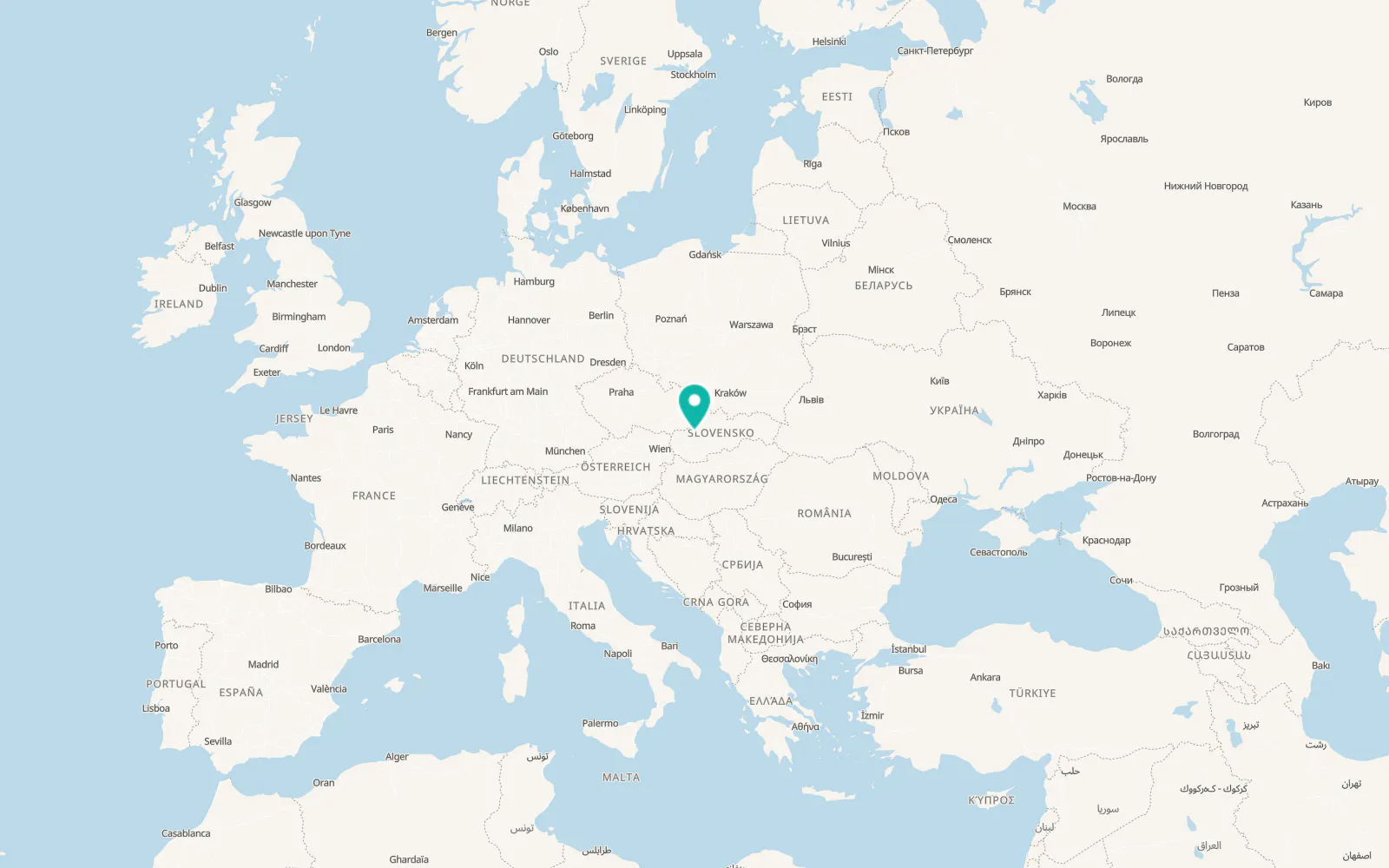 Map of Zlatníky