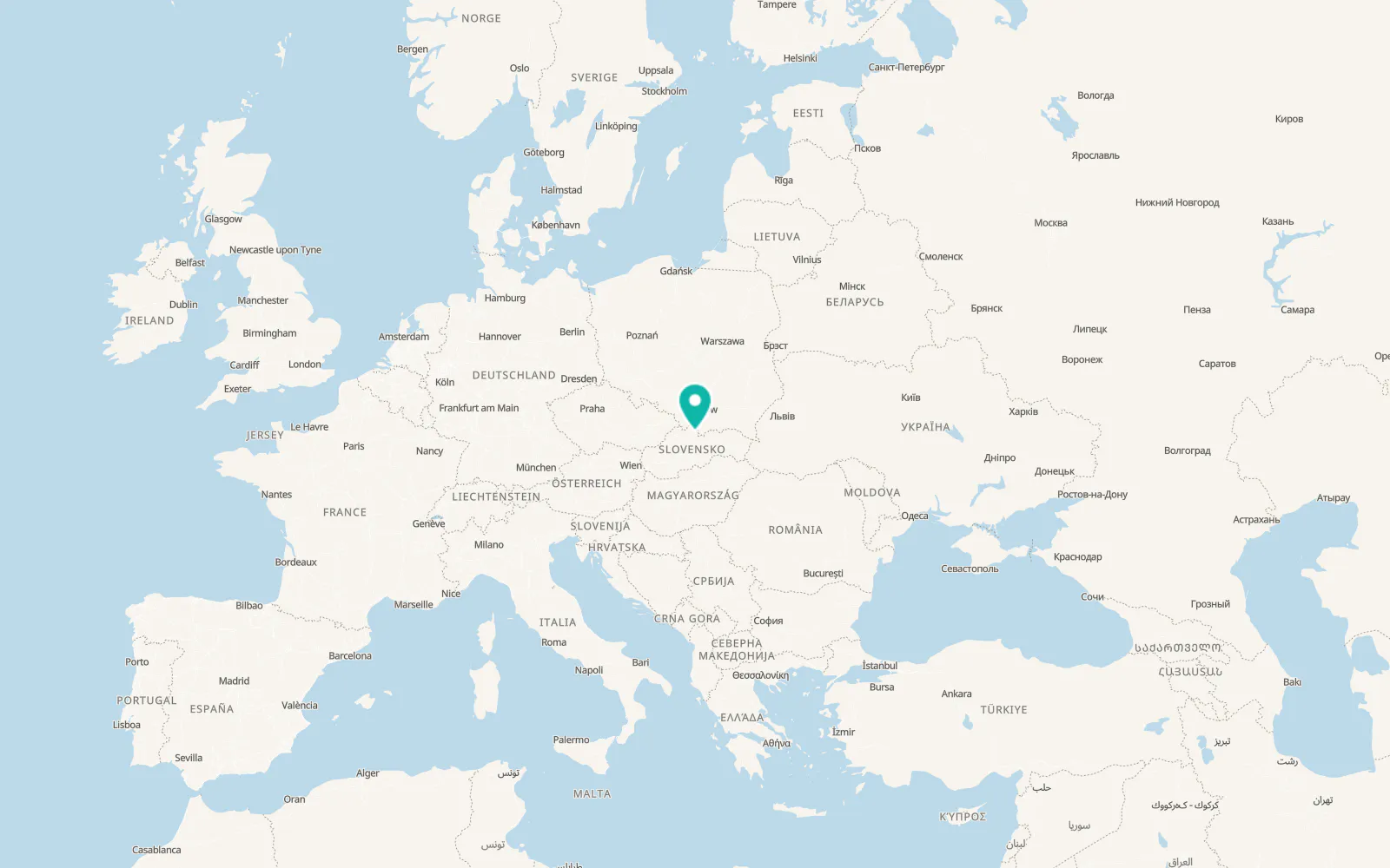 Map of Zuberec