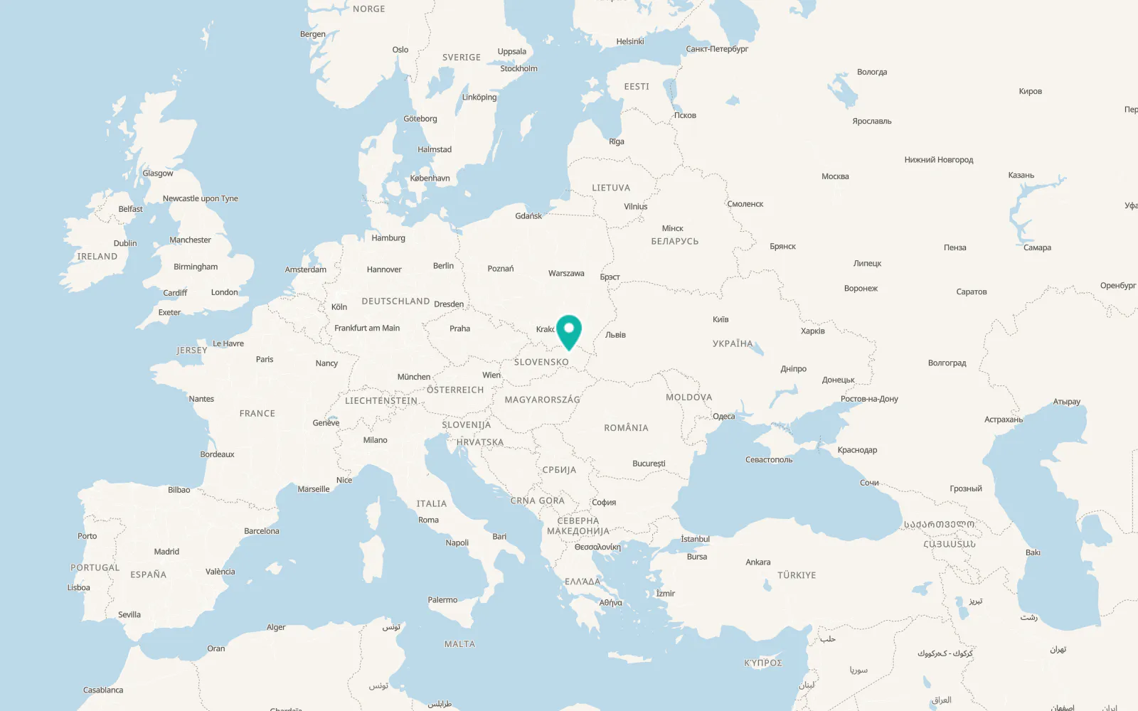 Map of Župčany