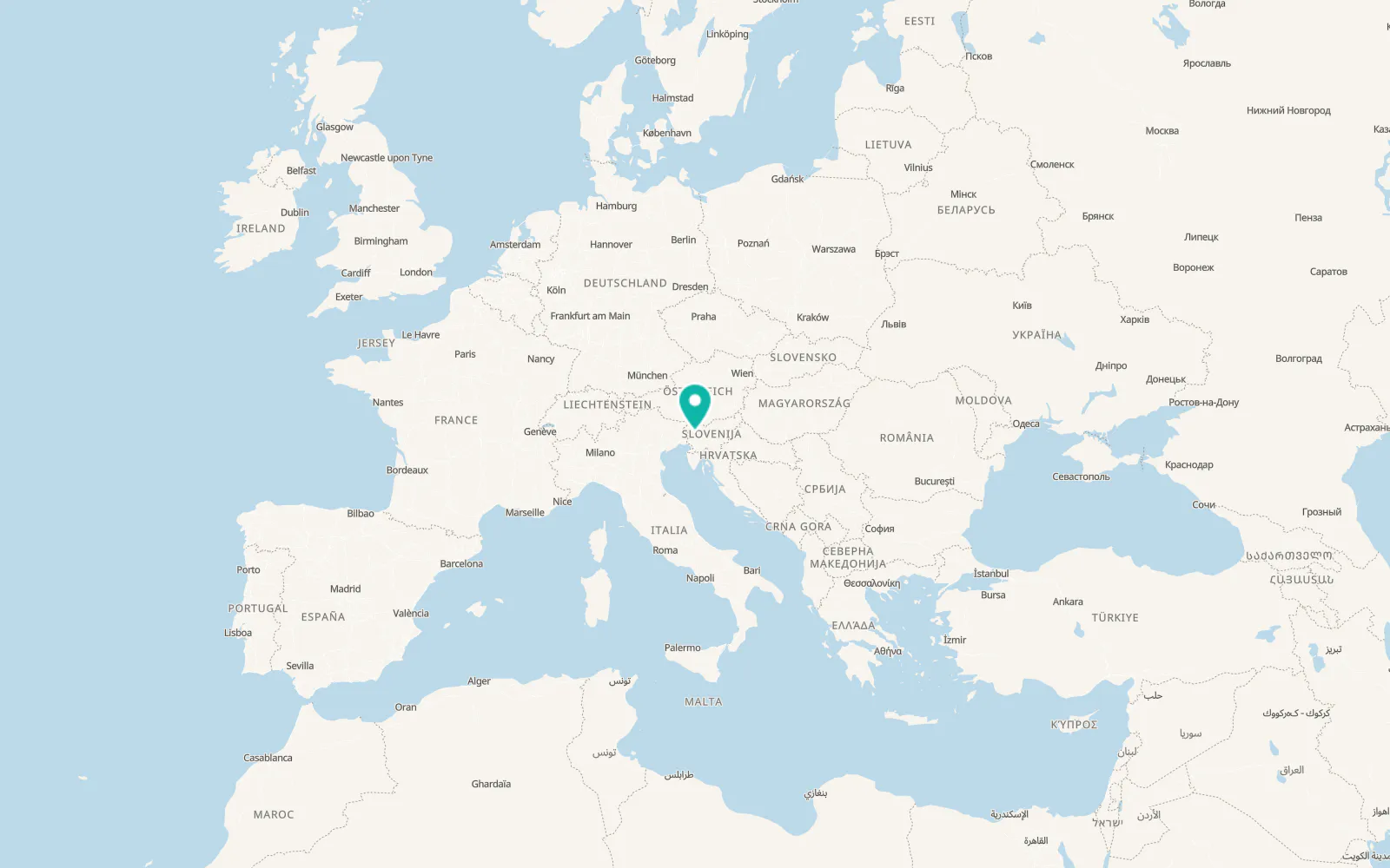 Map of Cerkno