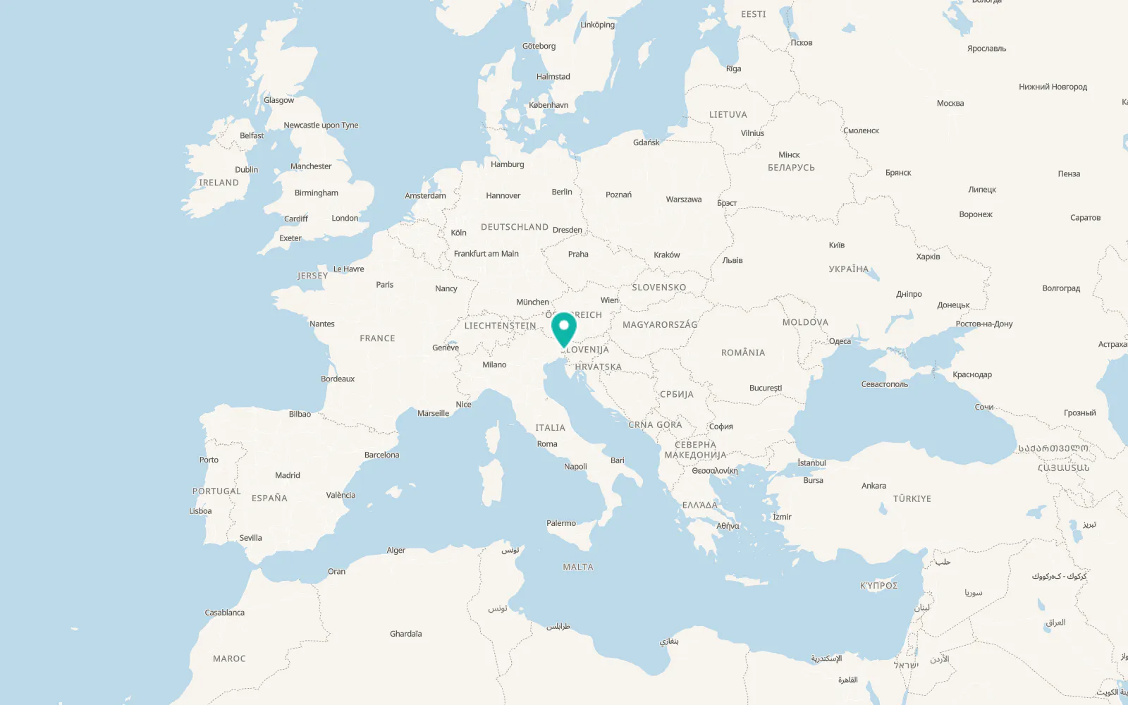Map of Dobrovo