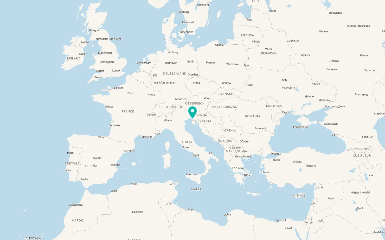 Map of Gažon