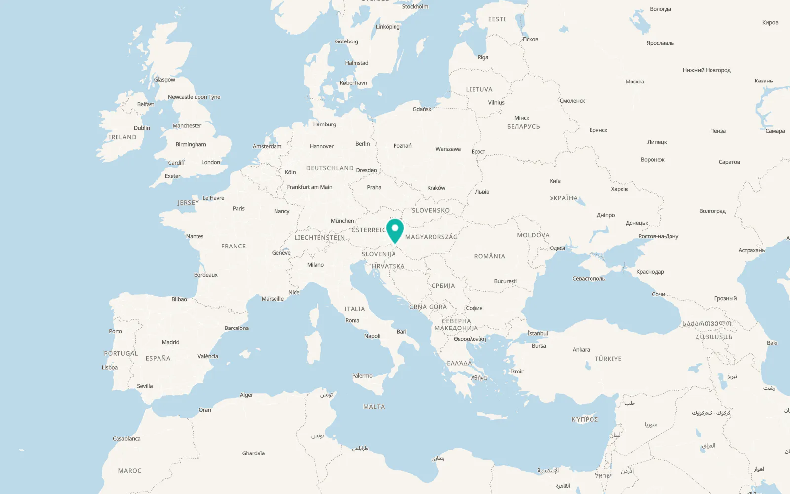 Map of Gornja Bistrica
