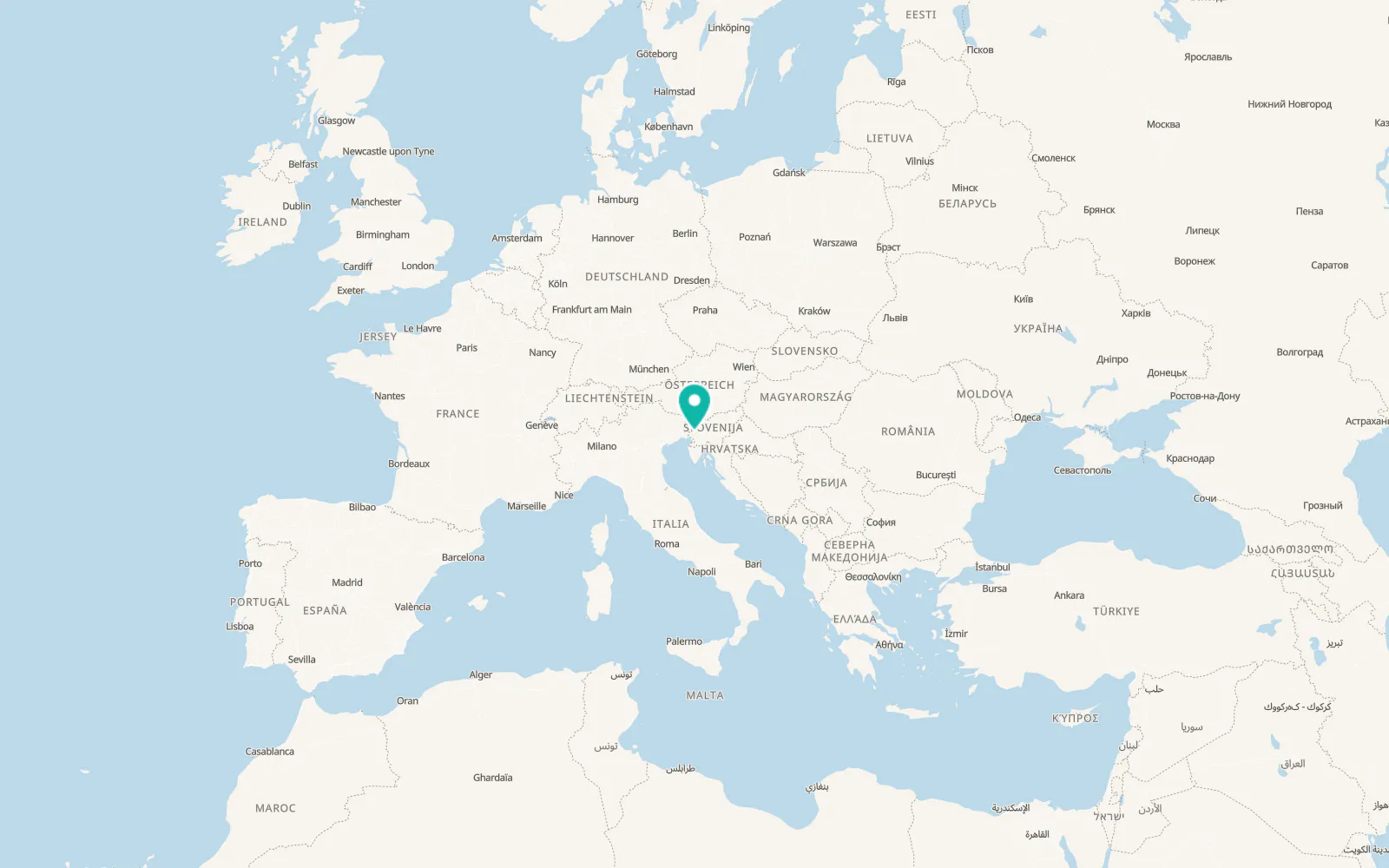 Map of Lokavec