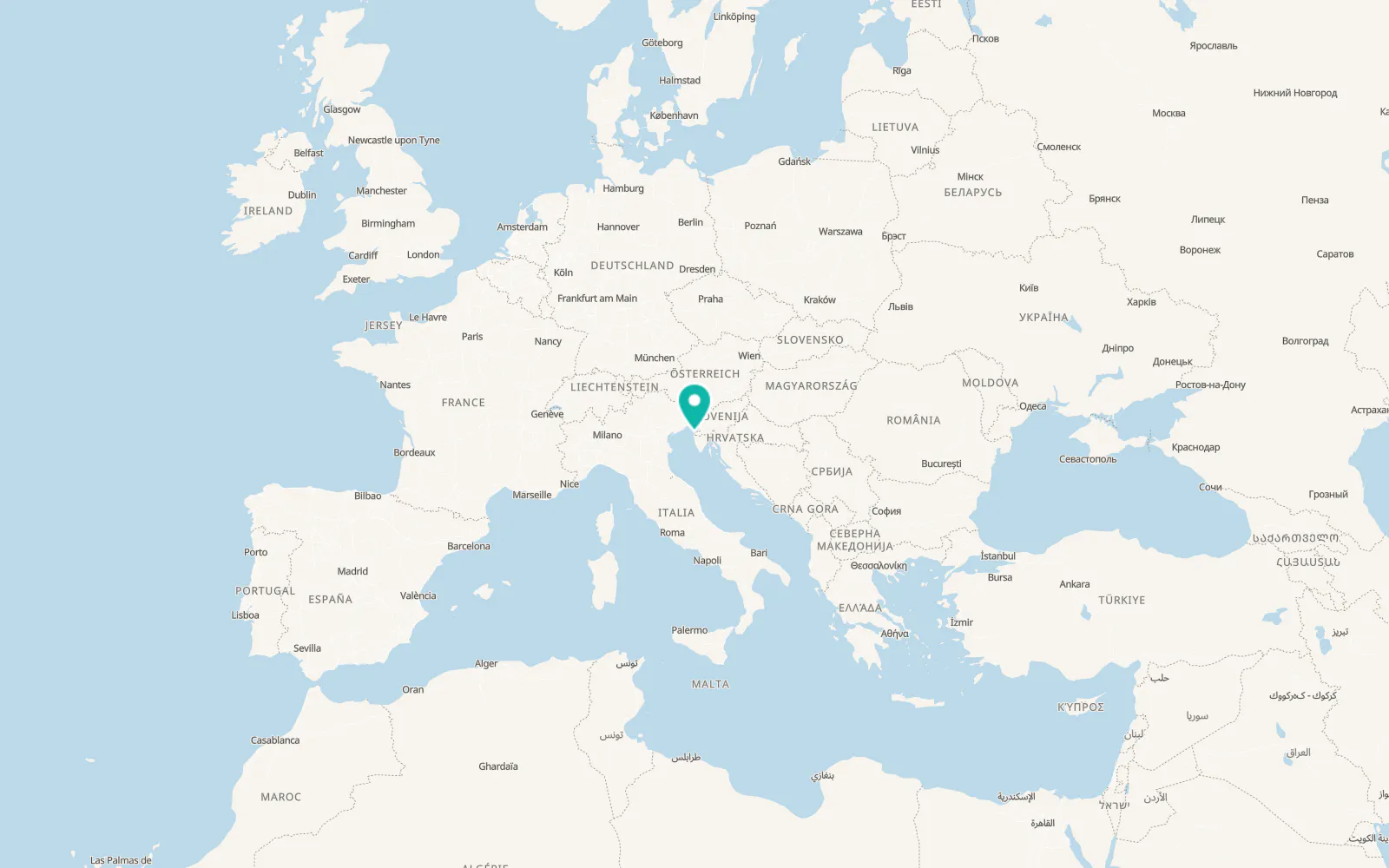 Map of Lucija