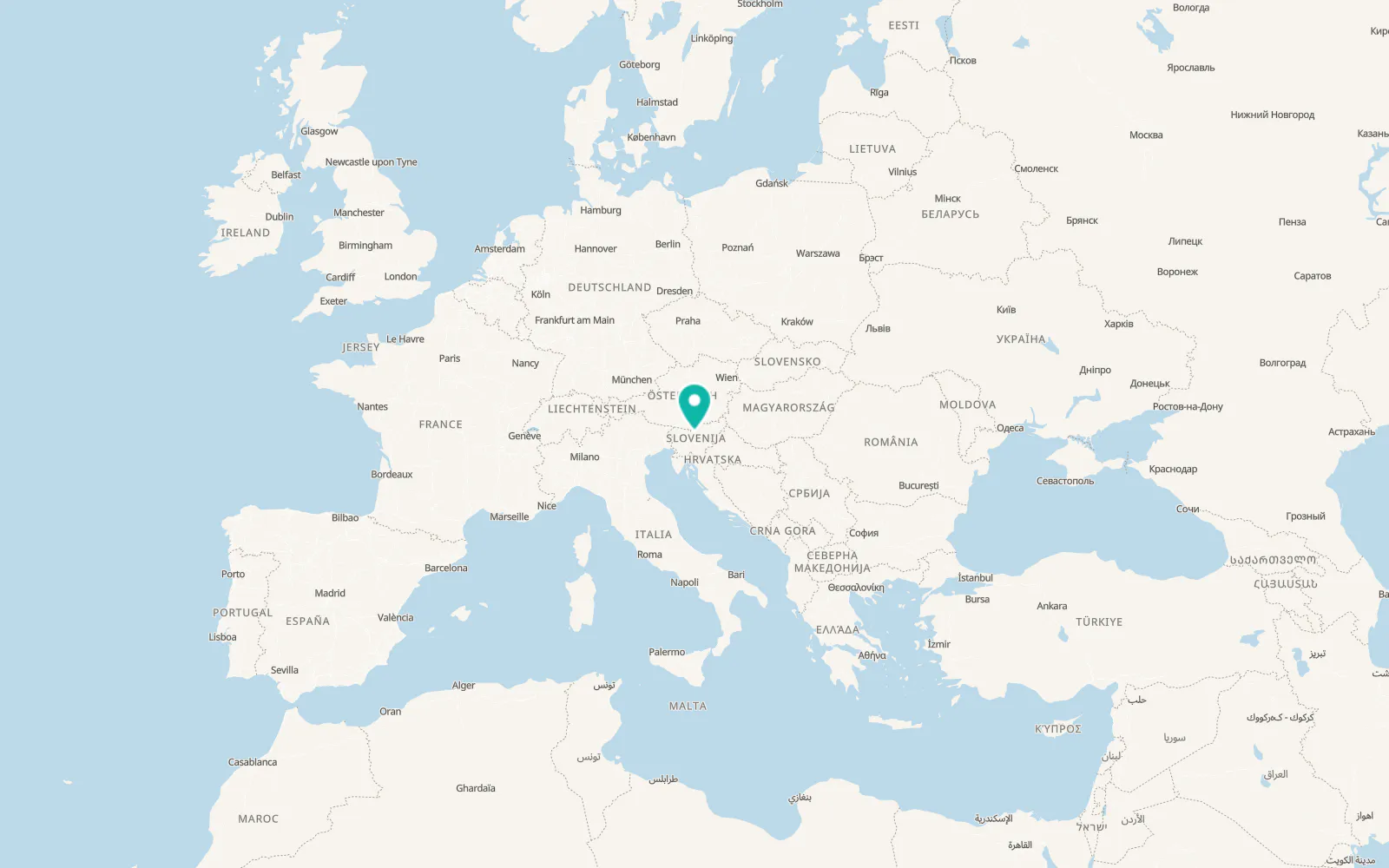 Map of Nova Štifta