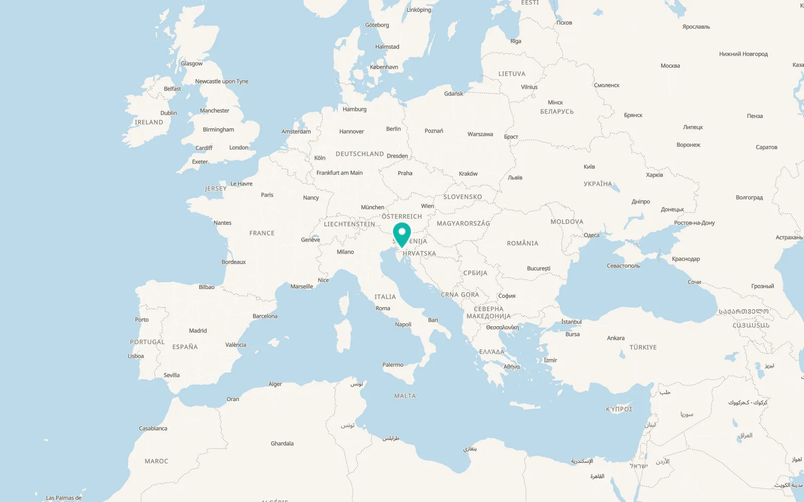 Map of Podgrad