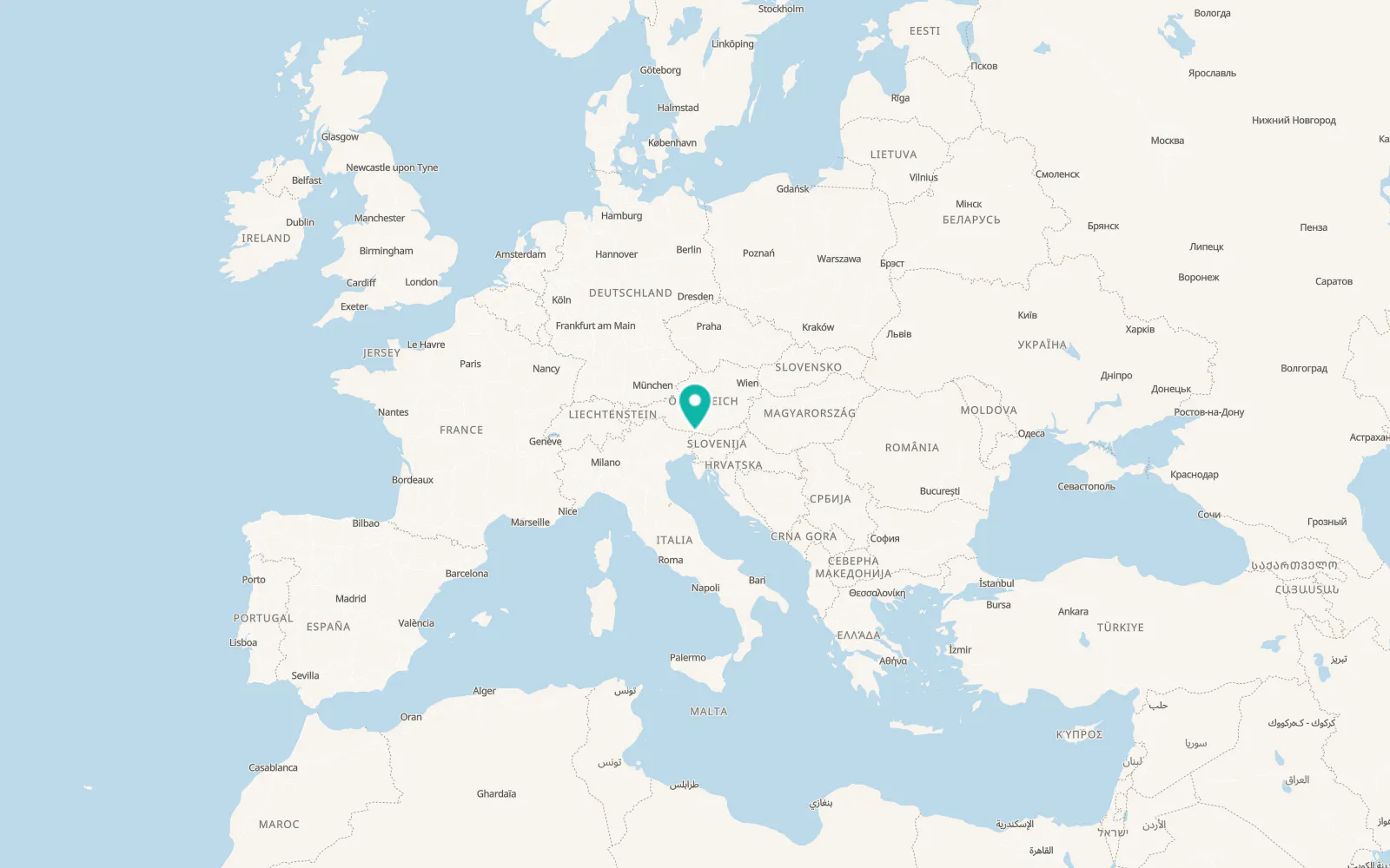 Map of Rateče