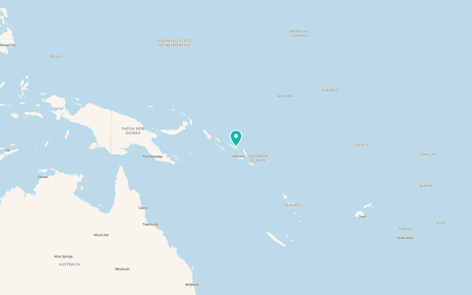 Map of Buala
