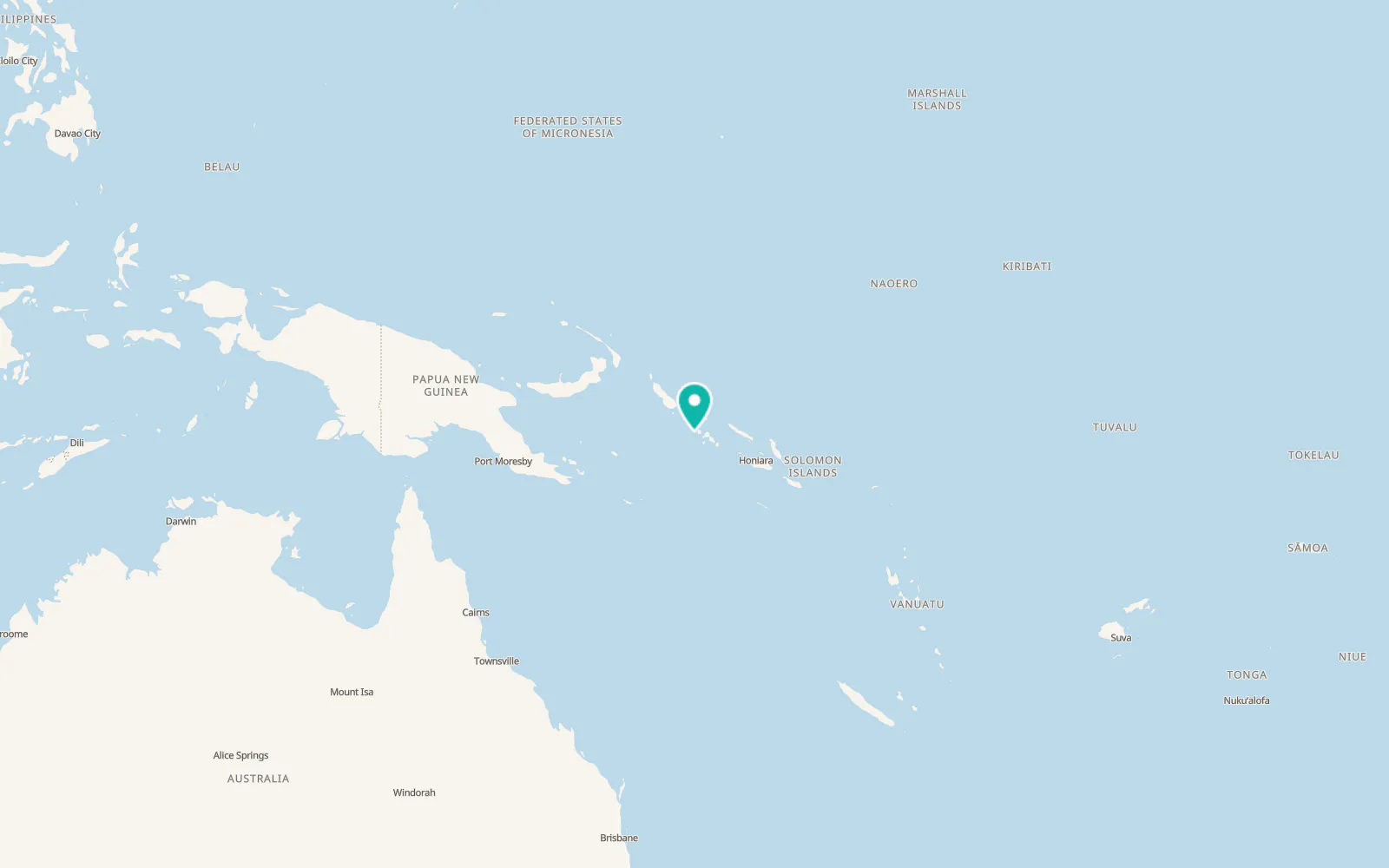 Map of Gizo