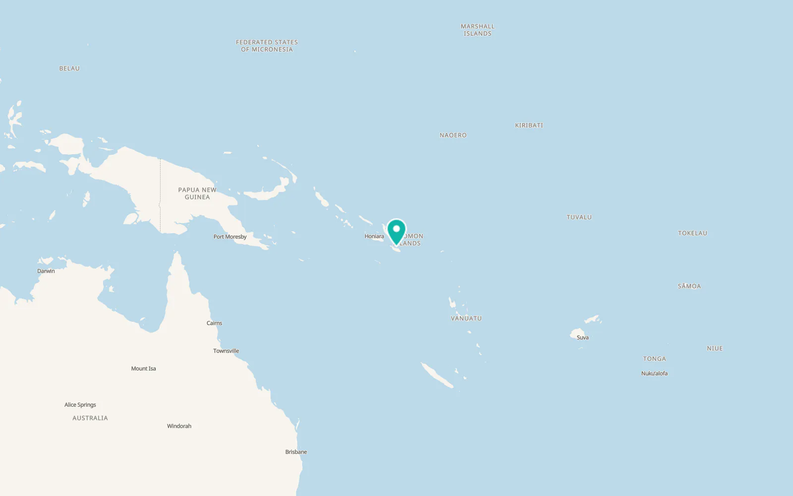 Map of Kirakira
