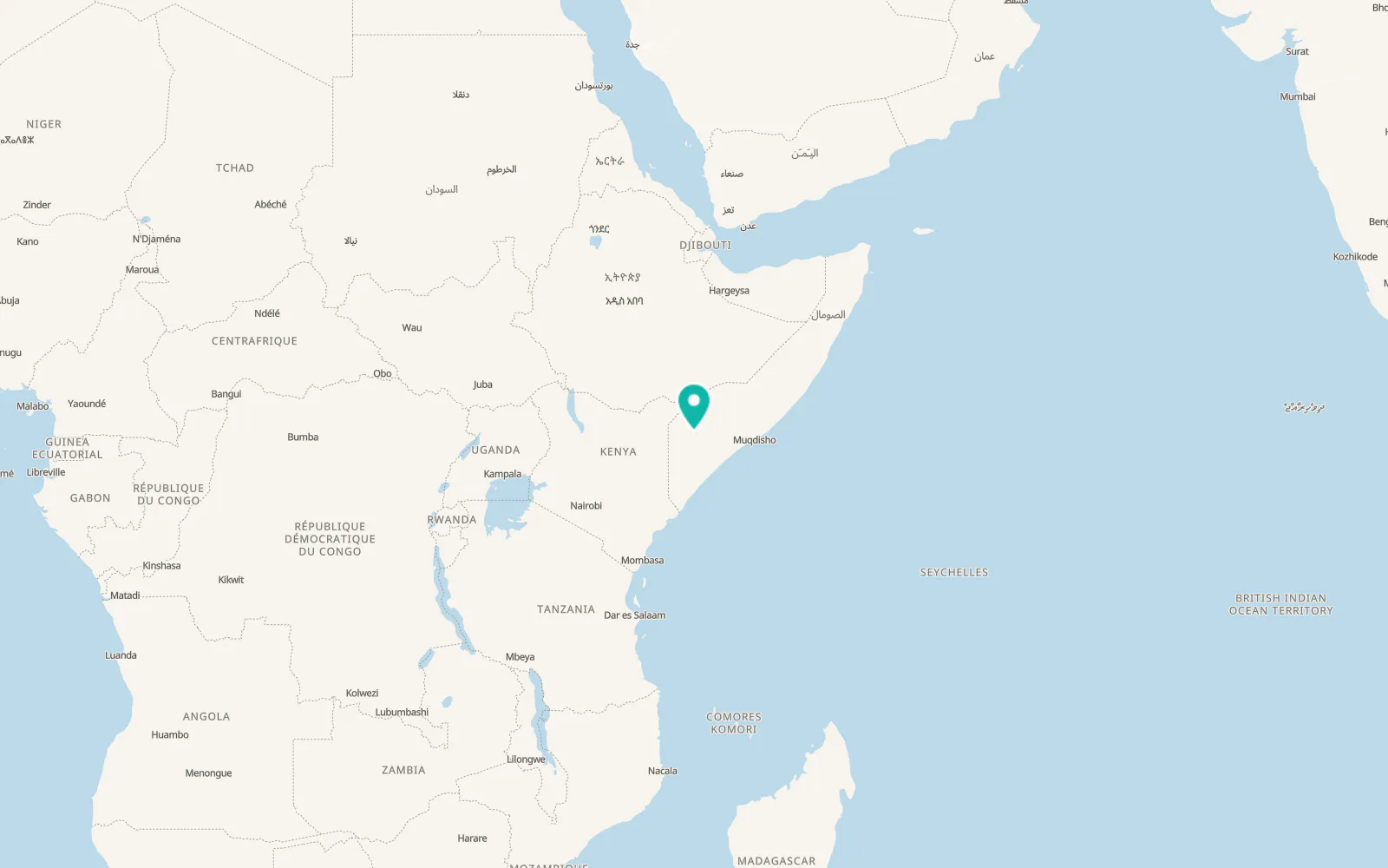 Map of Baardheere