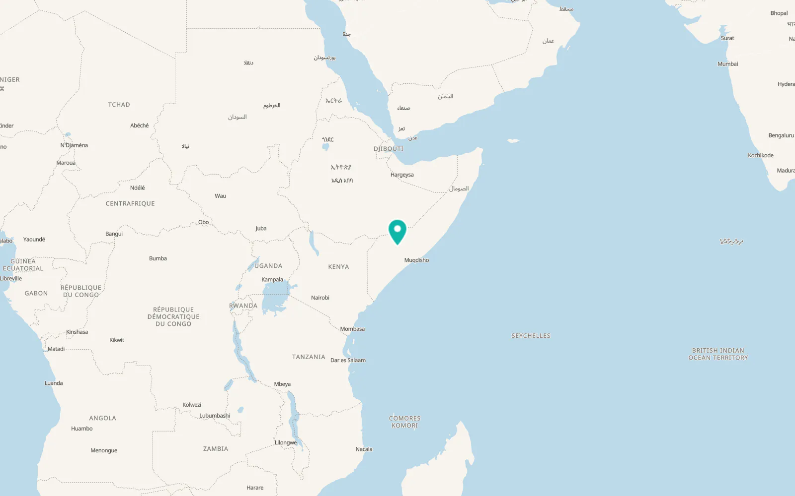 Map of Baidoa