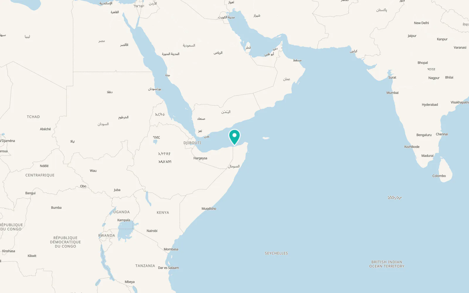 Map of Bosaso