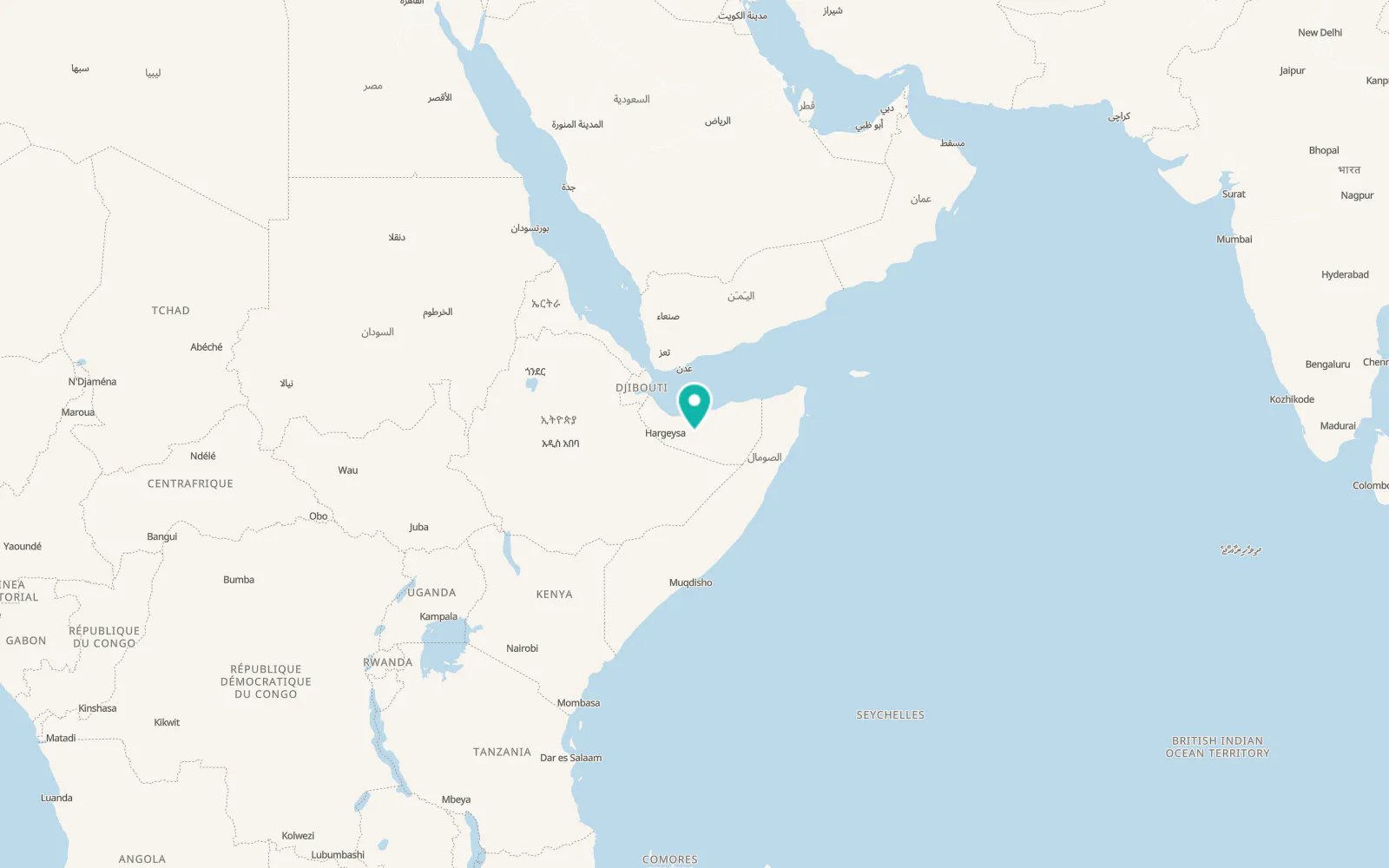Map of Burao