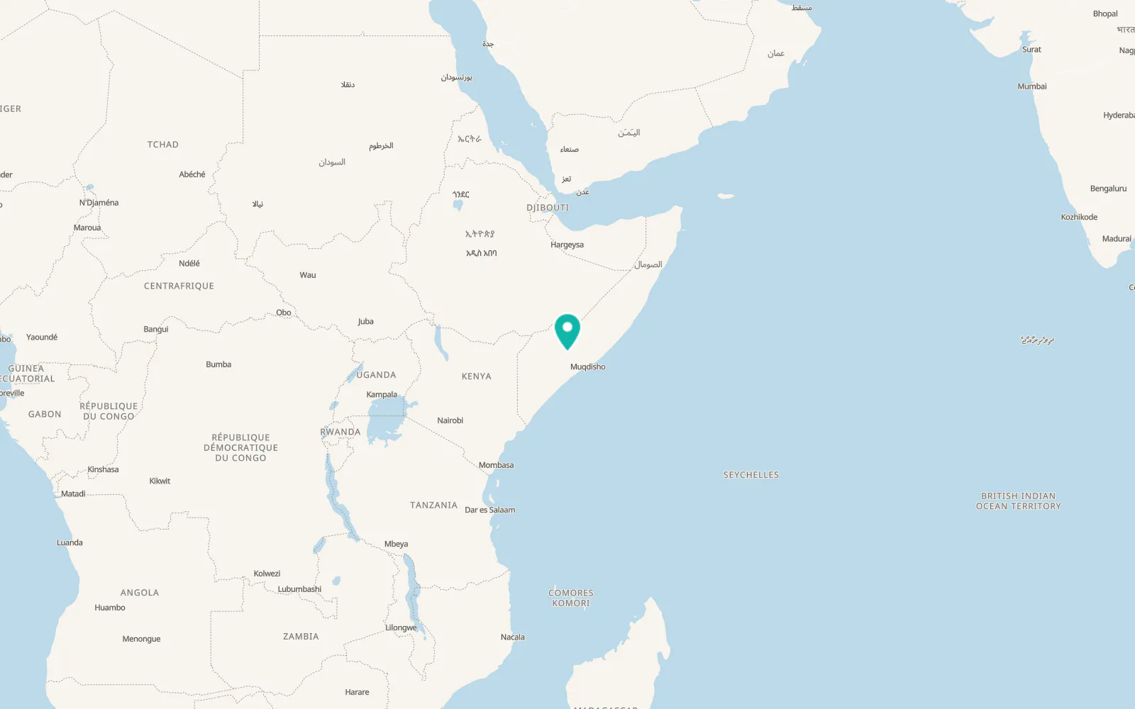 Map of Buurhakaba