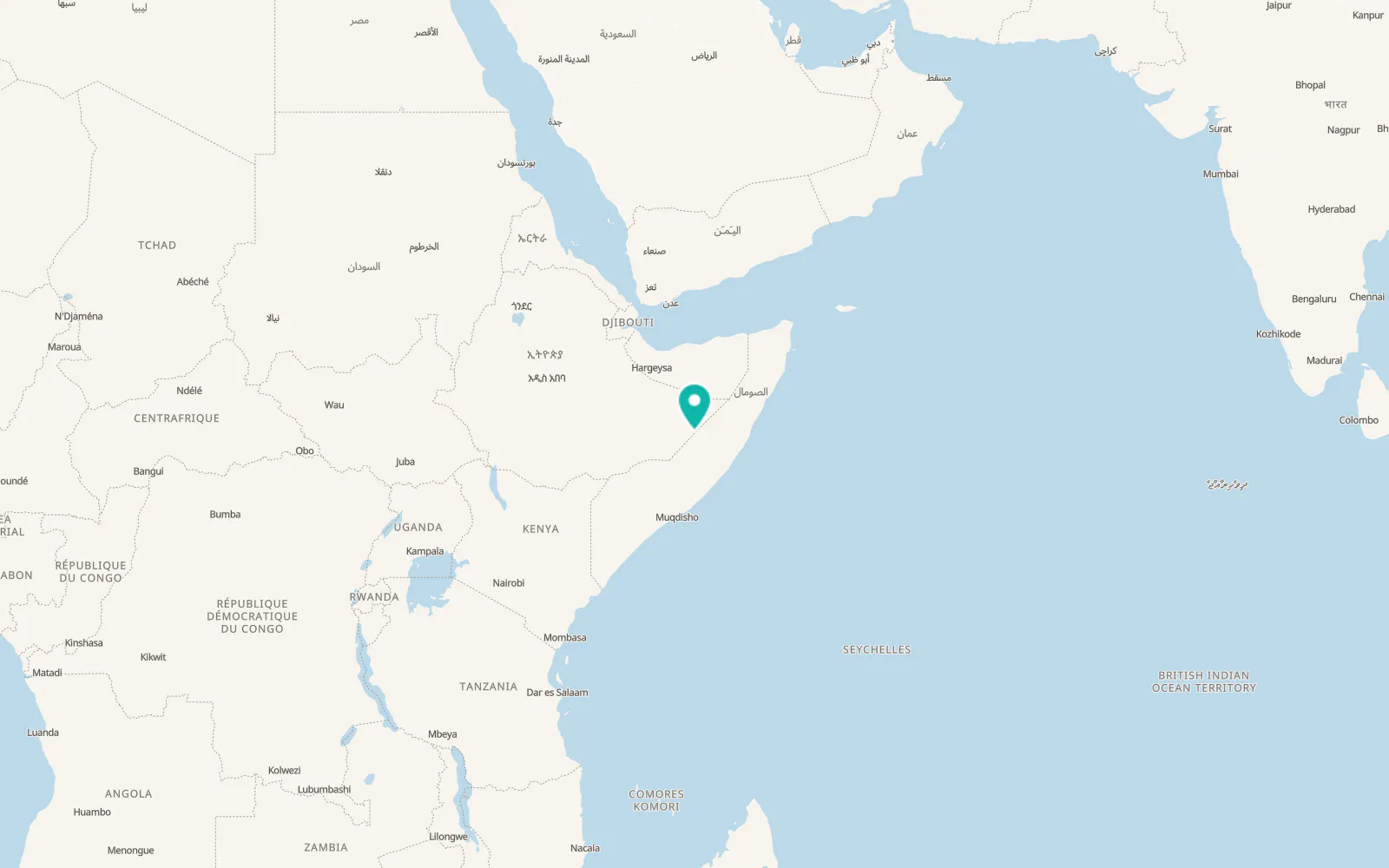 Map of Cabudwaaq
